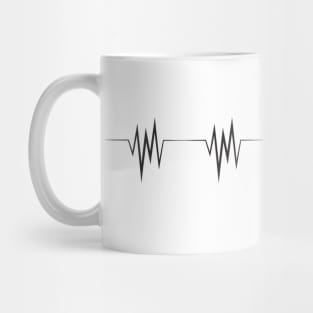 Skiing - Ski Heartbeat Mug